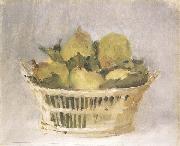 Edouard Manet Corbeille de poires (mk40) oil on canvas